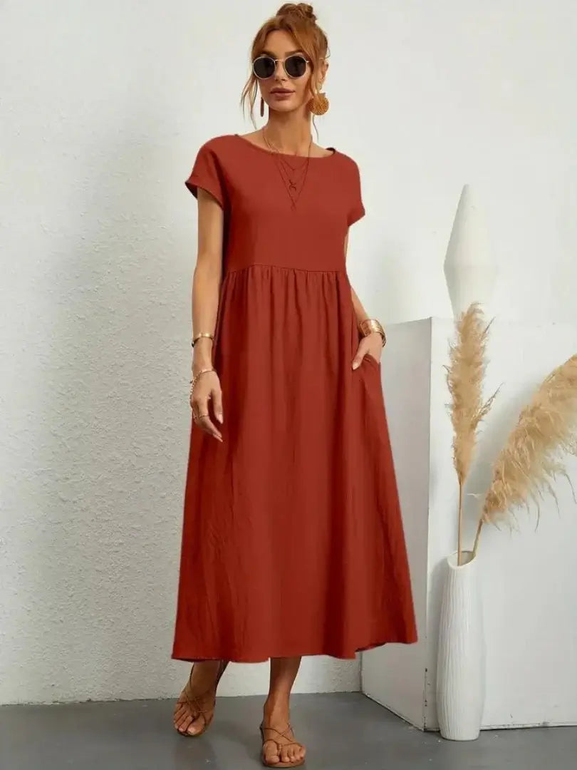 Thalia | Midi Dress with Pockets