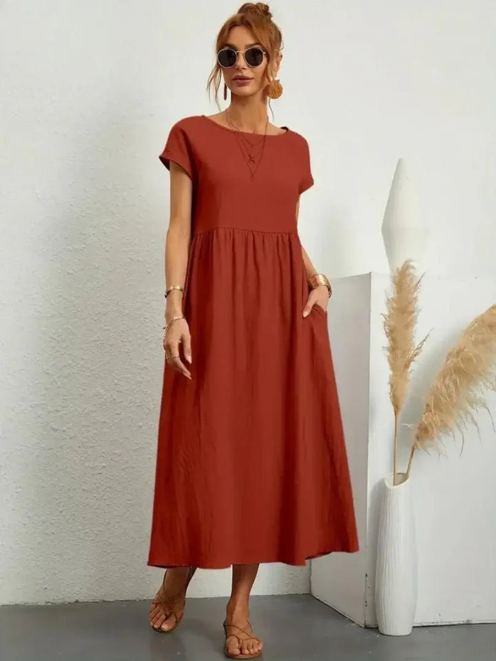 Thalia | Midi Dress with Pockets