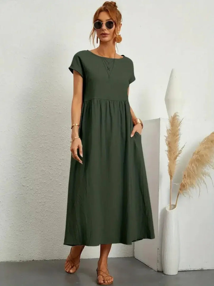 Thalia | Midi Dress with Pockets