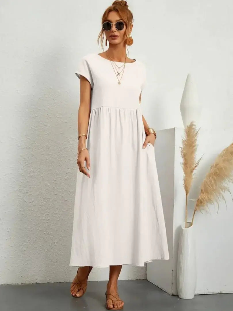 Thalia | Midi Dress with Pockets
