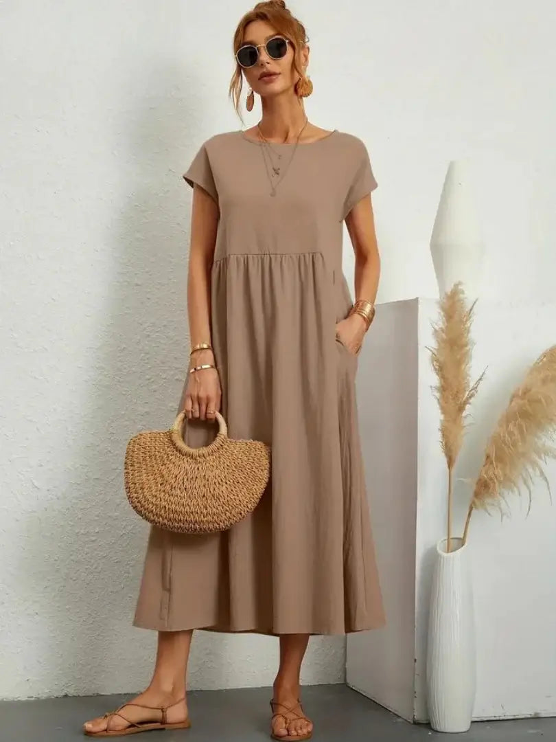 Thalia | Midi Dress with Pockets