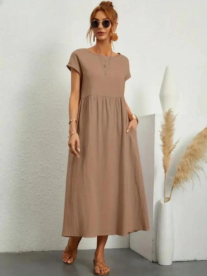 Thalia | Midi Dress with Pockets