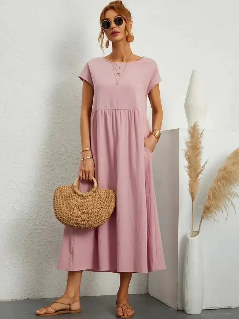 Thalia | Midi Dress with Pockets