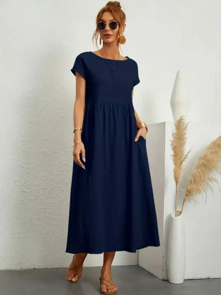Thalia | Midi Dress with Pockets