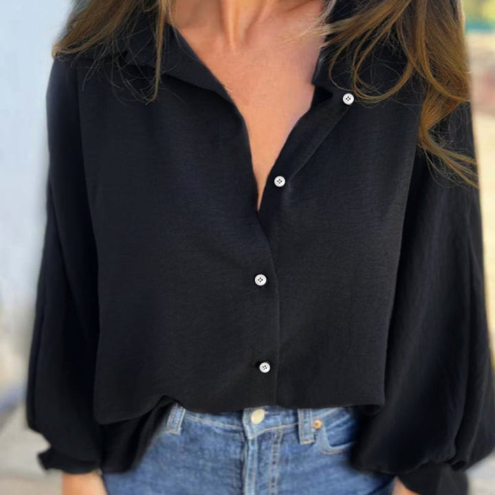 Iskra | Elegant Button-Up Blouse