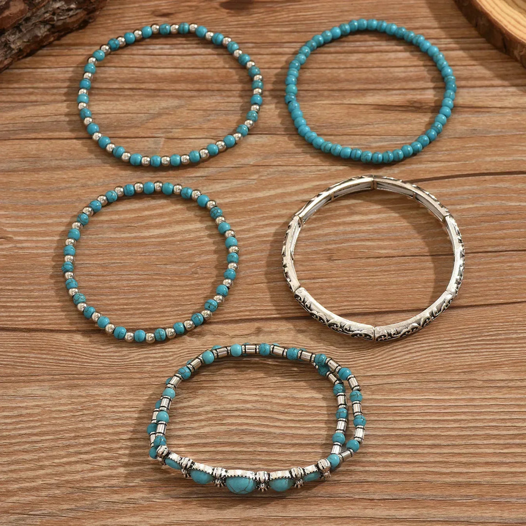 Bohemian Beaded Bracelet Set