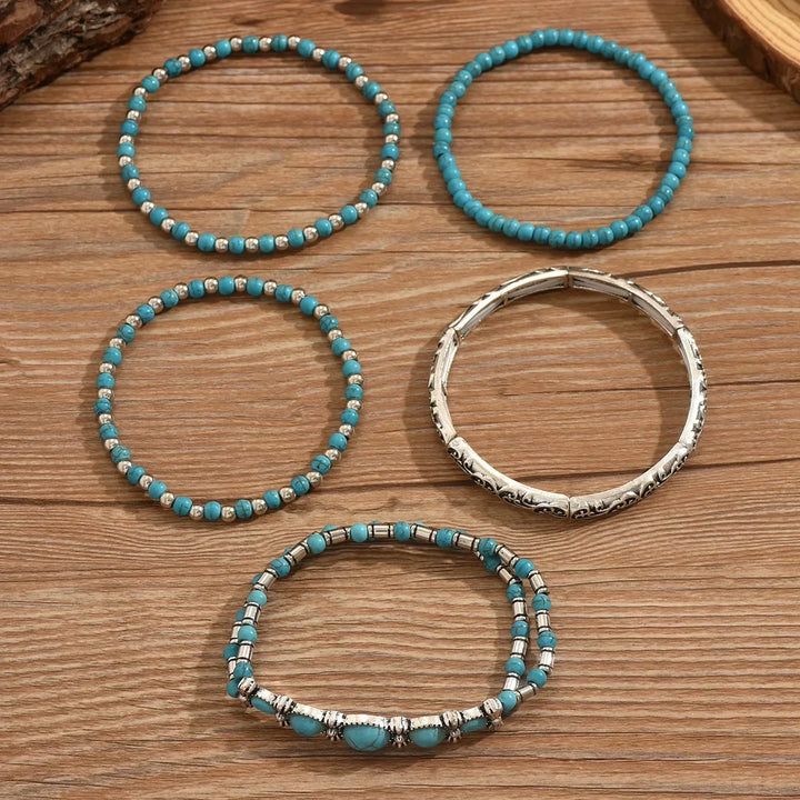 Bohemian Beaded Bracelet Set