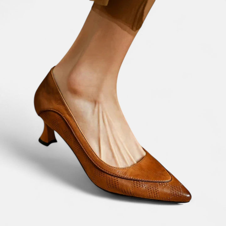 Refined Leather Heels