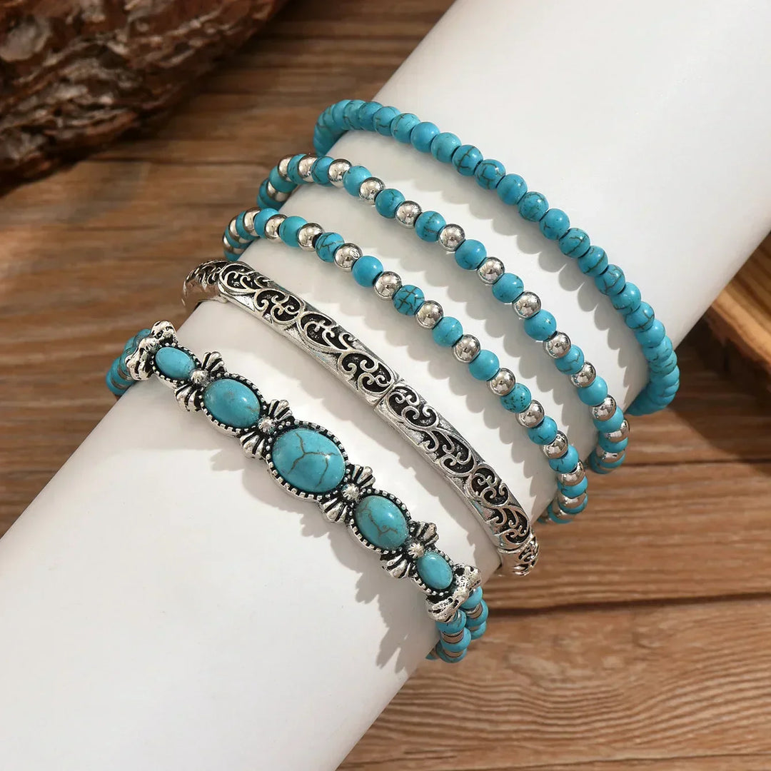 Bohemian Beaded Bracelet Set