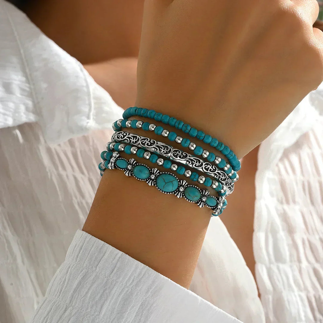 Bohemian Beaded Bracelet Set