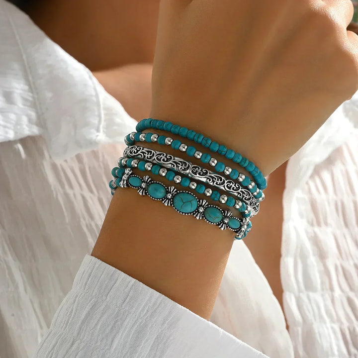 Bohemian Beaded Bracelet Set