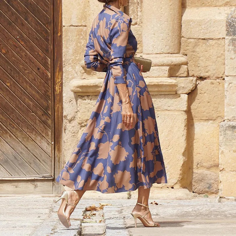 Claire | Elegant Floral Print Dress