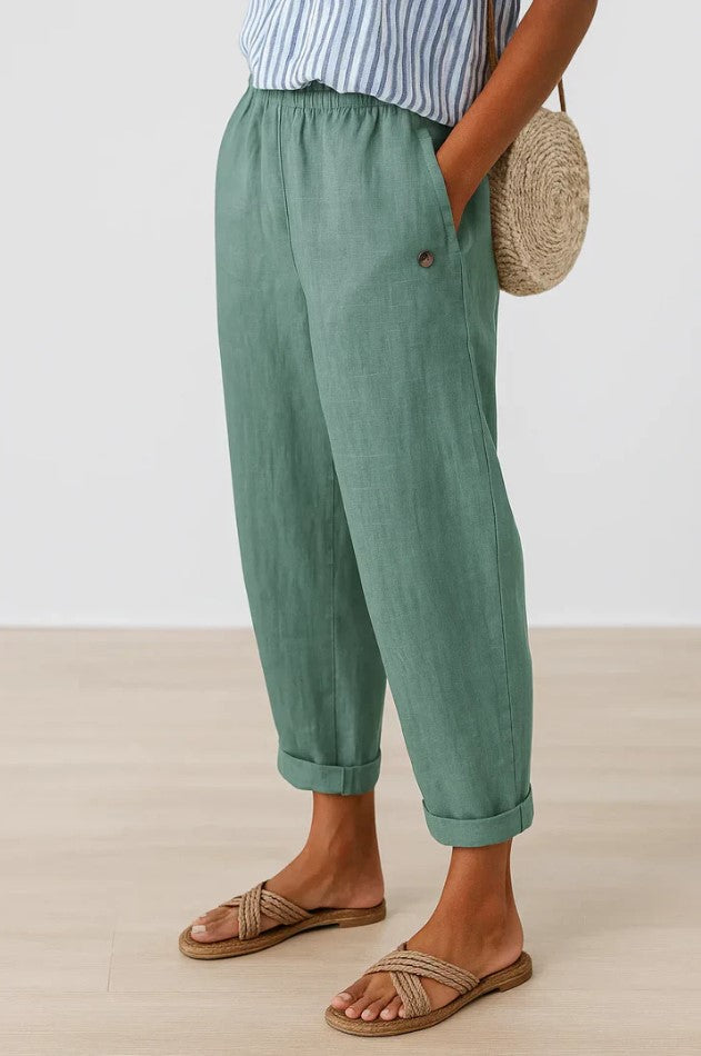 MAIREAD | TIMELESS LINEN-COTTON TROUSERS