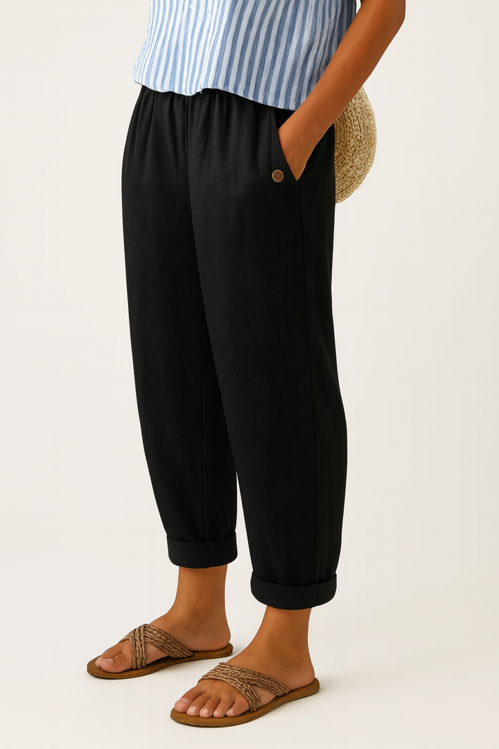 MAIREAD | TIMELESS LINEN-COTTON TROUSERS