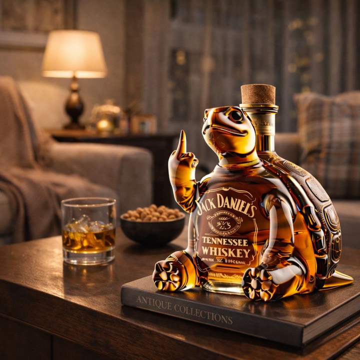 Jack Daniel's Whiskey Bottle - Turtle Edition
