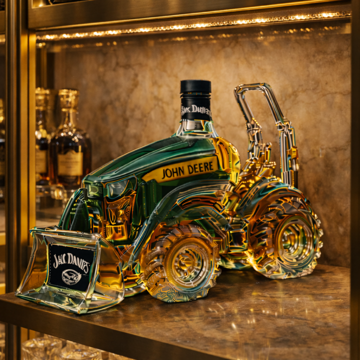 Jack Daniel's Whiskey Bottle - Tractor Edition