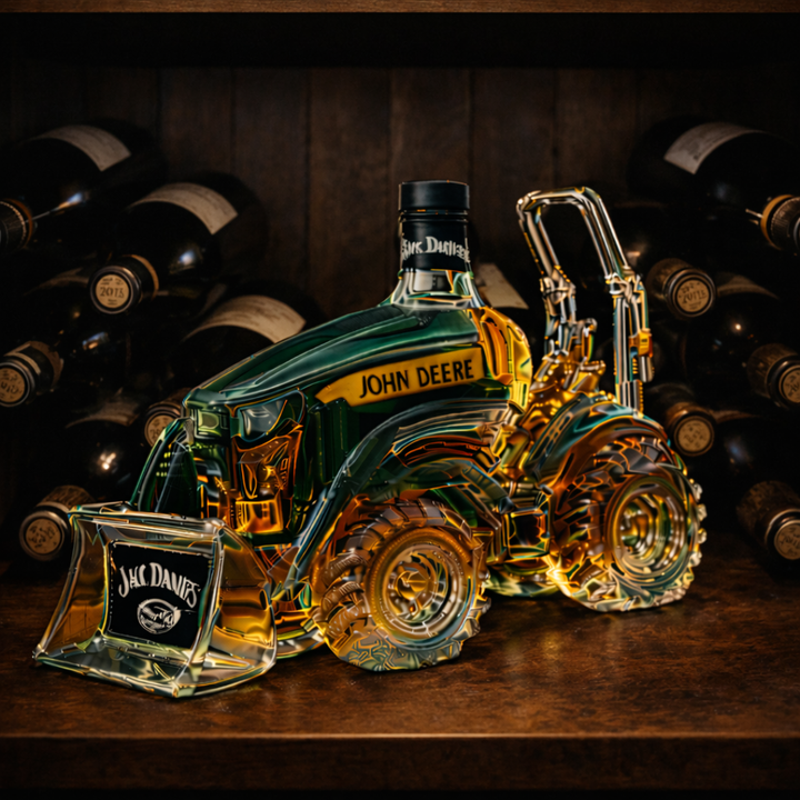 Jack Daniel's Whiskey Bottle - Tractor Edition