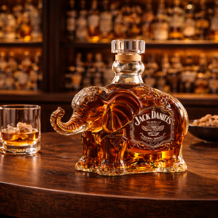 Jack Daniel's Whiskey Bottle - Elephant Edition