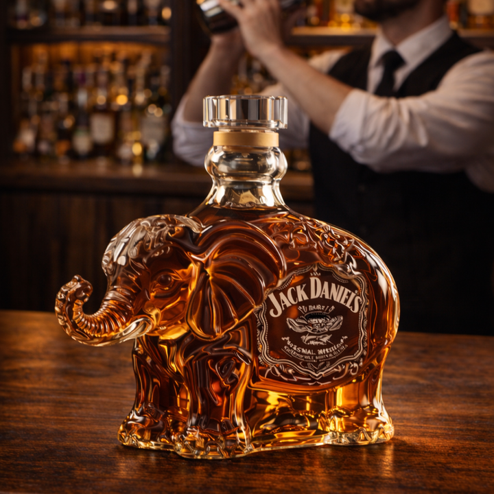 Jack Daniel's Whiskey Bottle - Elephant Edition