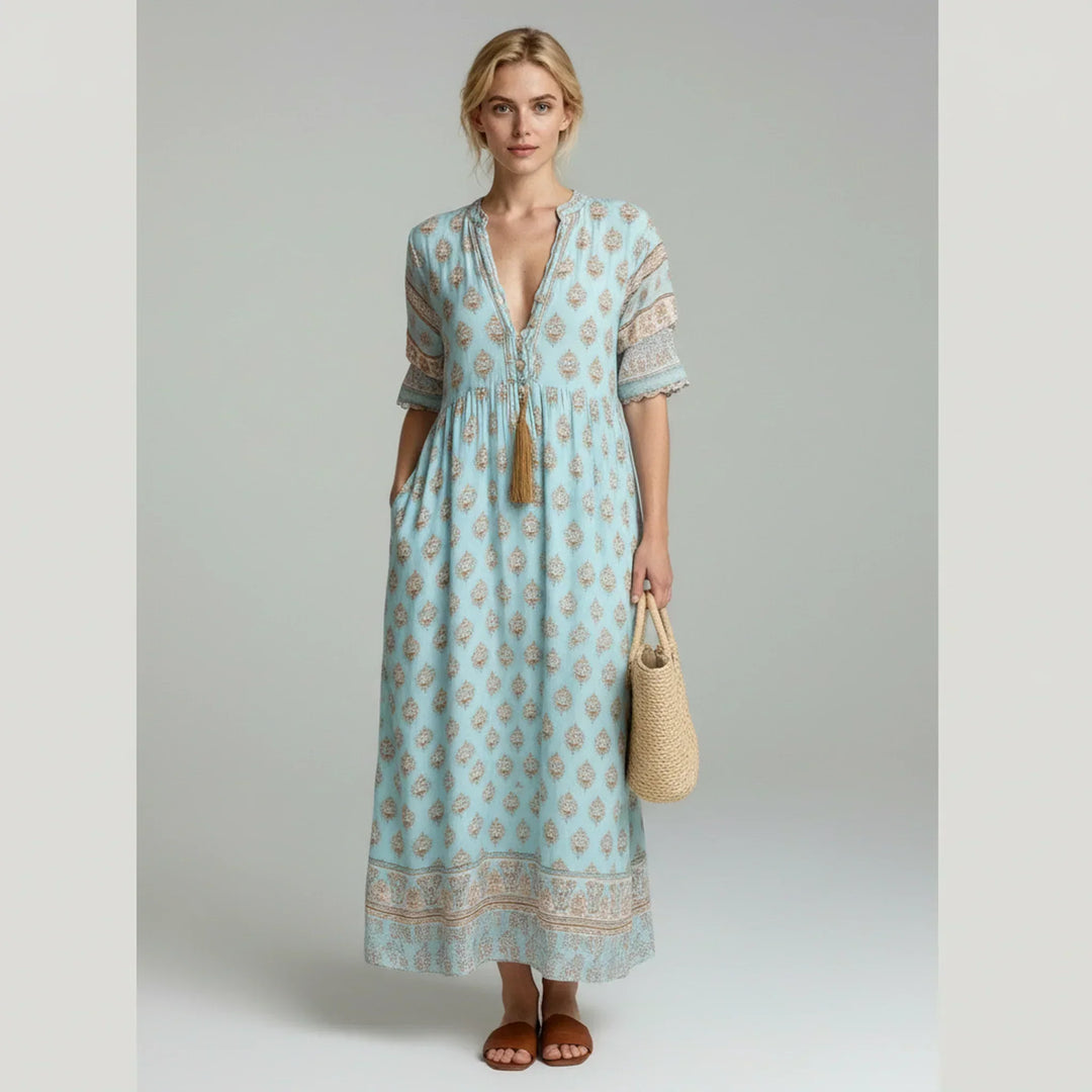 MIA – PATTERNED MAXI DRESS