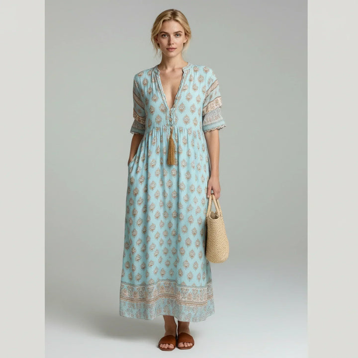 MIA – PATTERNED MAXI DRESS