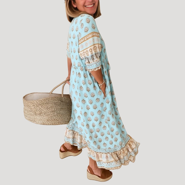 MIA – PATTERNED MAXI DRESS