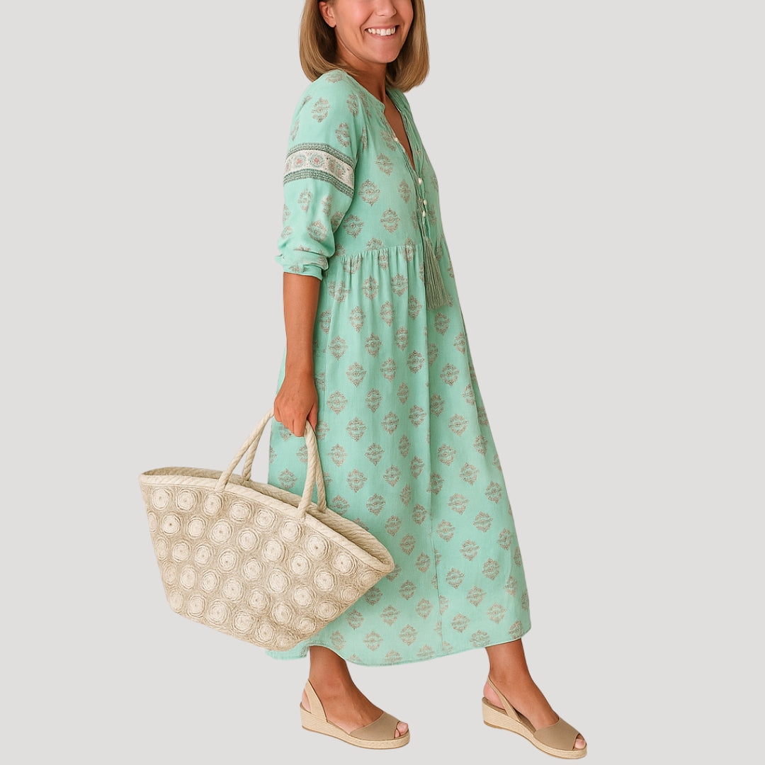 MIA – PATTERNED MAXI DRESS