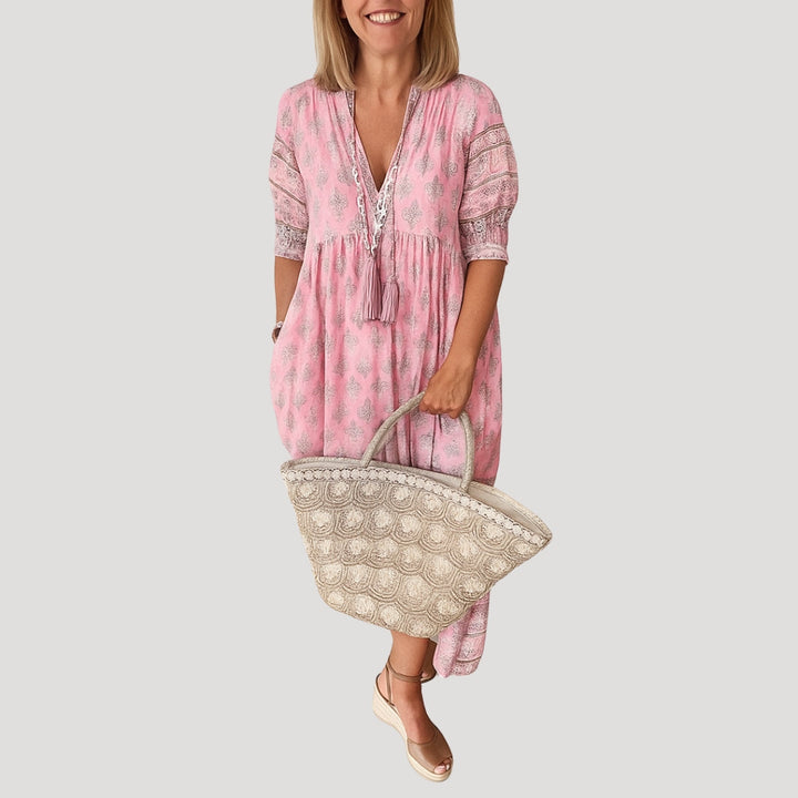 MIA – PATTERNED MAXI DRESS