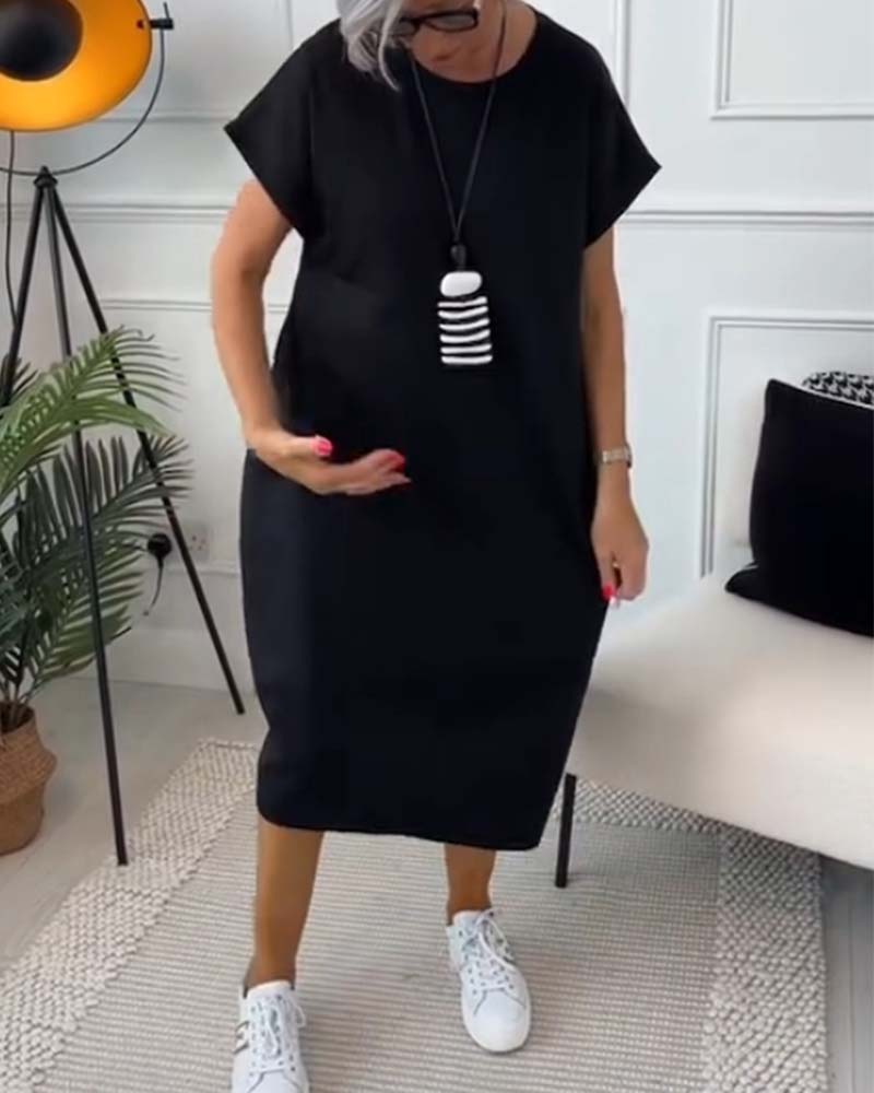 Maura | Relaxed Pocket Midi Dress