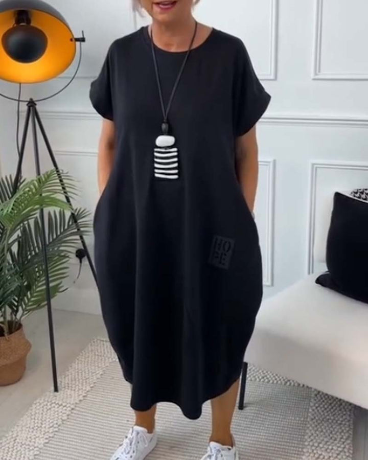 Maura | Relaxed Pocket Midi Dress