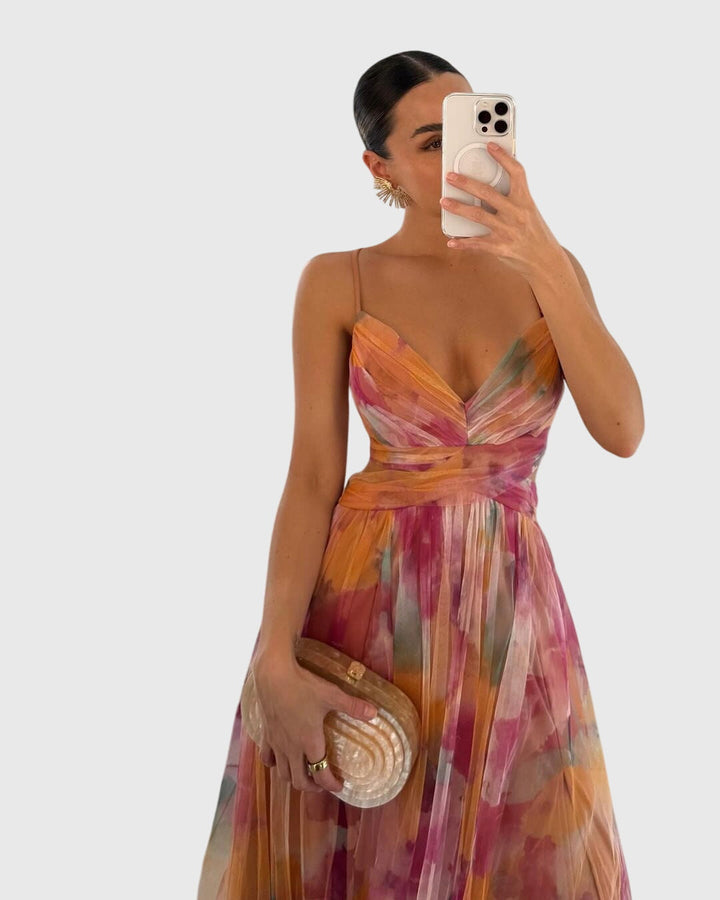 FIONA – FLOWING FLORAL MAXI DRESS