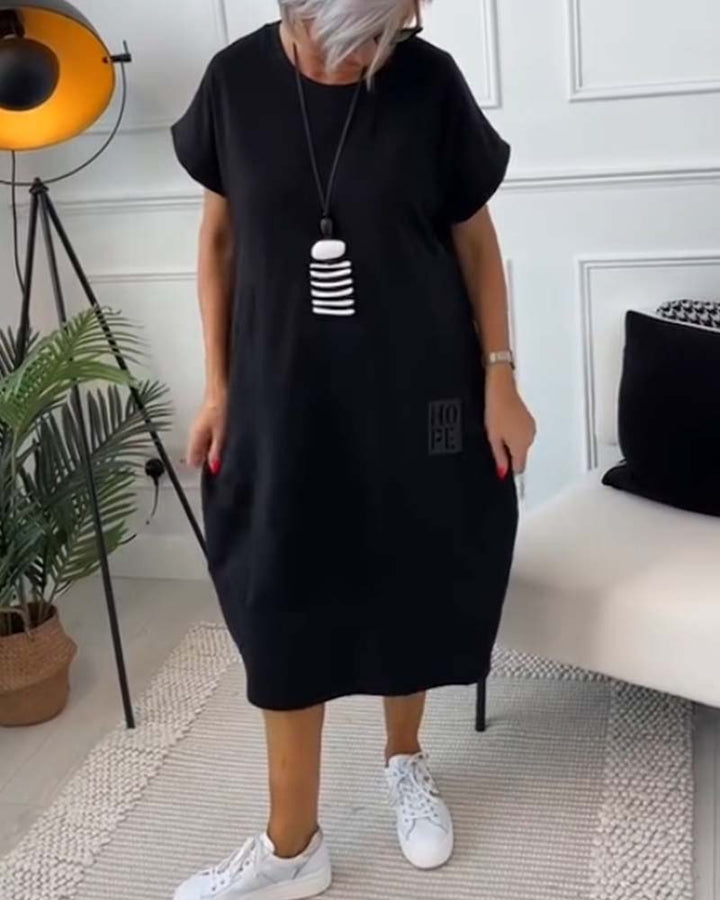 Maura | Relaxed Pocket Midi Dress