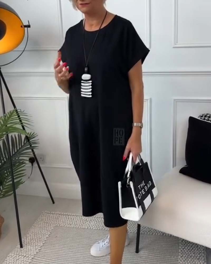 Maura | Relaxed Pocket Midi Dress