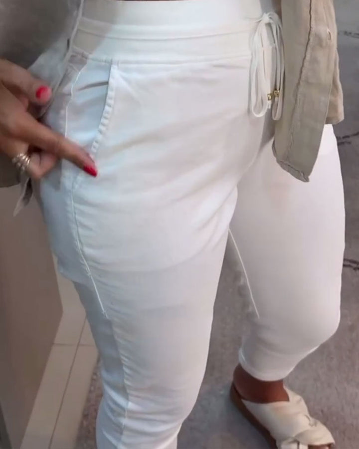 FIONNUALA | CASUAL DRAWSTRING TROUSERS