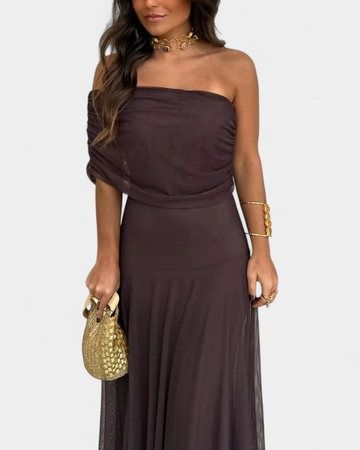 Bonnie | One-Shoulder Maxi Dress