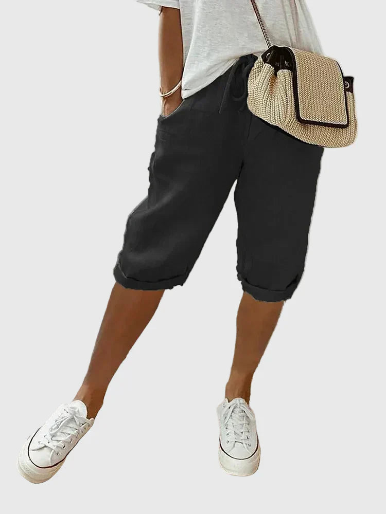 Taryn | Light Cotton-Linen Shorts