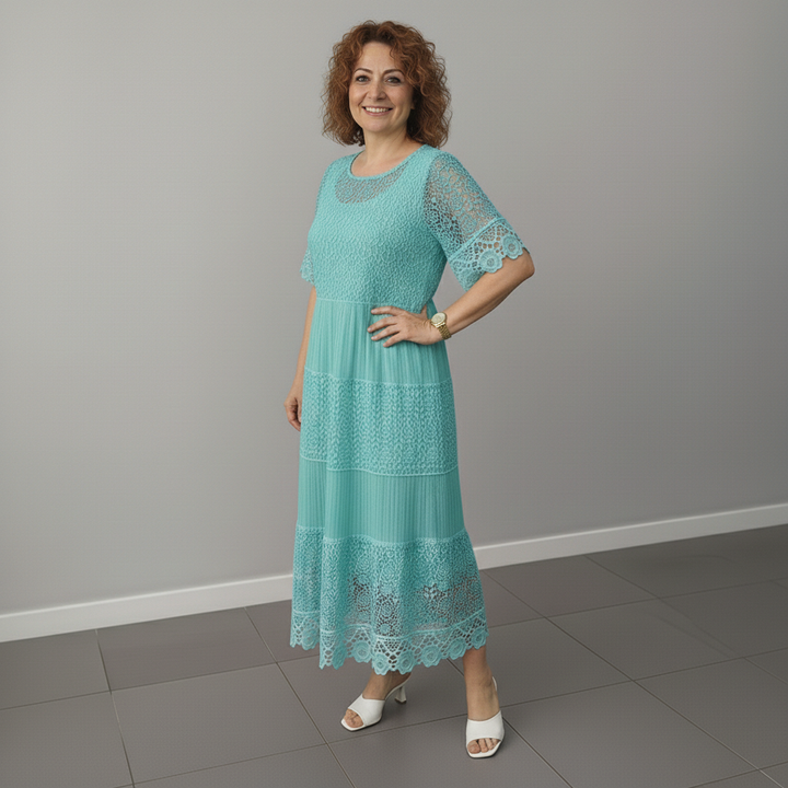 ARELIE – LACE MIDI DRESS