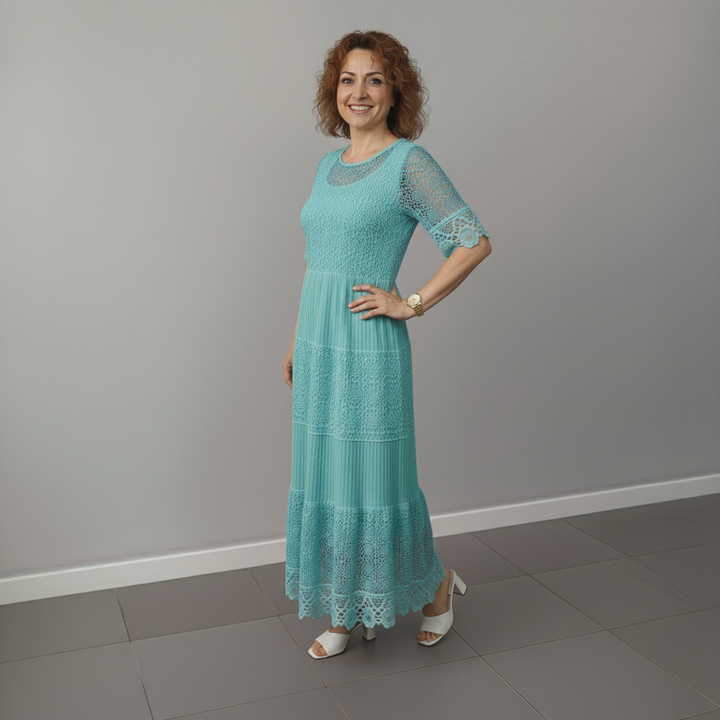 ARELIE – LACE MIDI DRESS