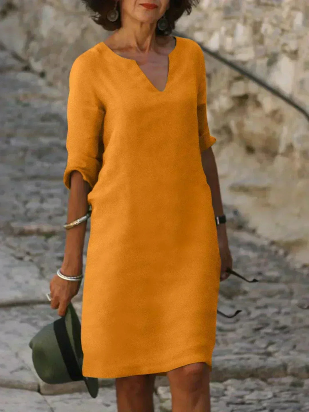 Molly | Elegant Dress with V-Neck