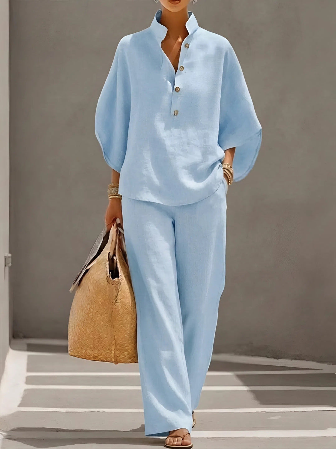 Susan – Linen Cotton Two-Piece Set