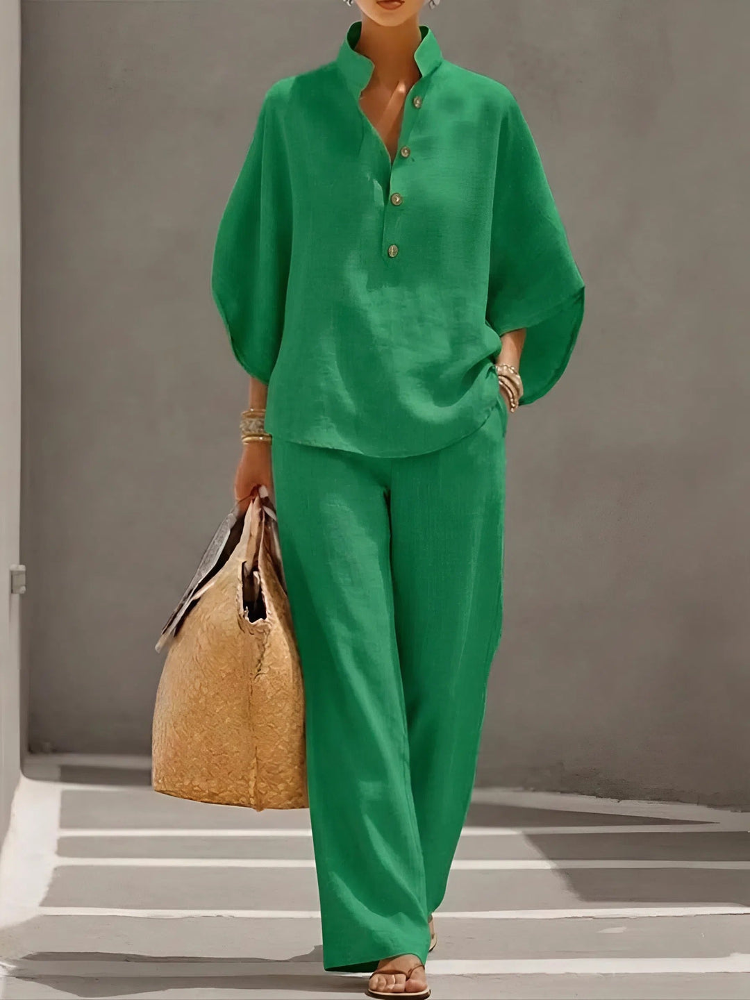 Susan – Linen Cotton Two-Piece Set