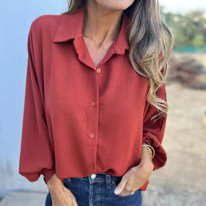 Iskra | Elegant Button-Up Blouse