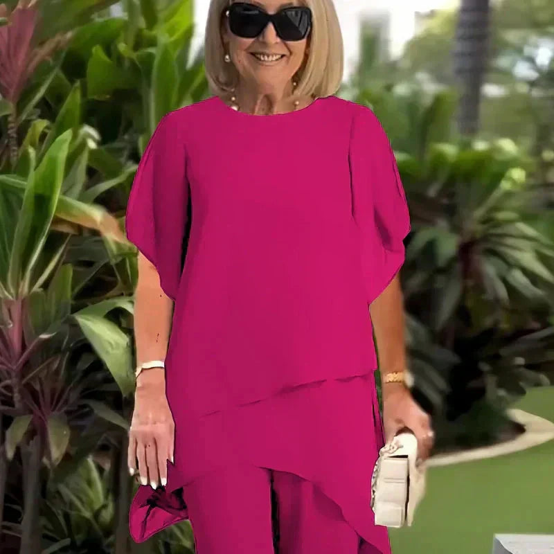 Herlene | Chic Set with Top and Trousers