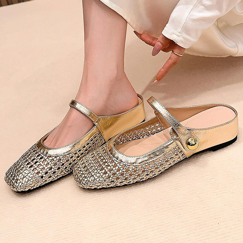 Dorello | Square-Toe Mary Jane Mules
