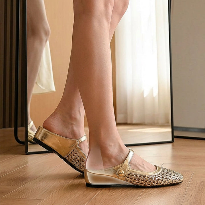 Dorello | Square-Toe Mary Jane Mules
