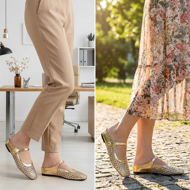 Dorello | Square-Toe Mary Jane Mules