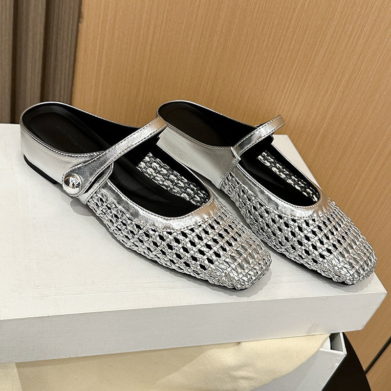 Dorello | Square-Toe Mary Jane Mules