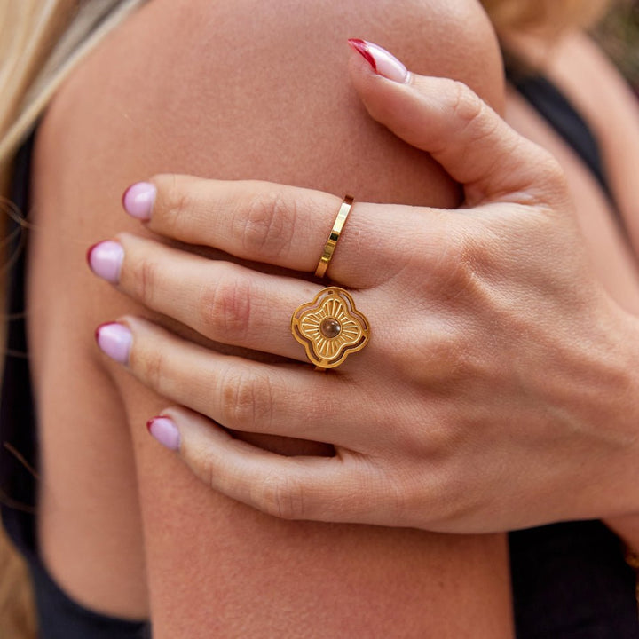 LUNA – TIGER'S EYE RING