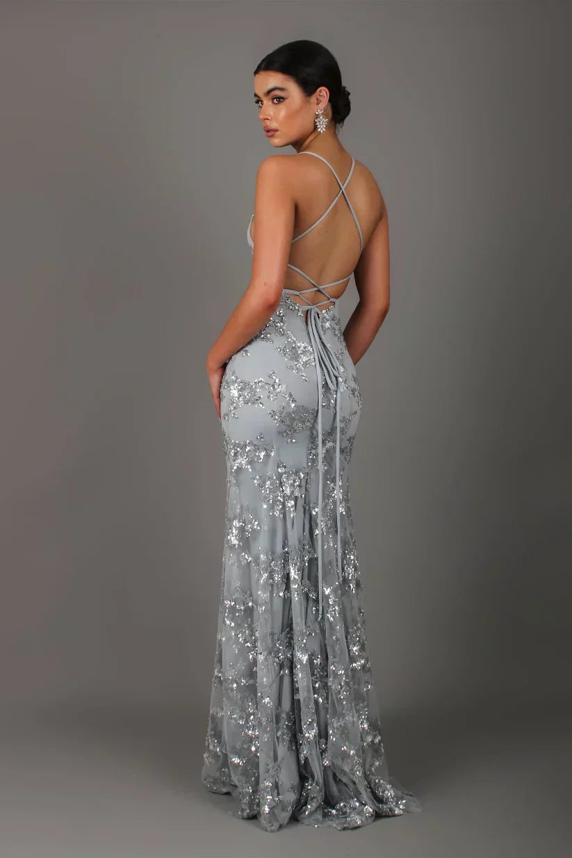SKYE – SEQUIN MAXI EVENING DRESS